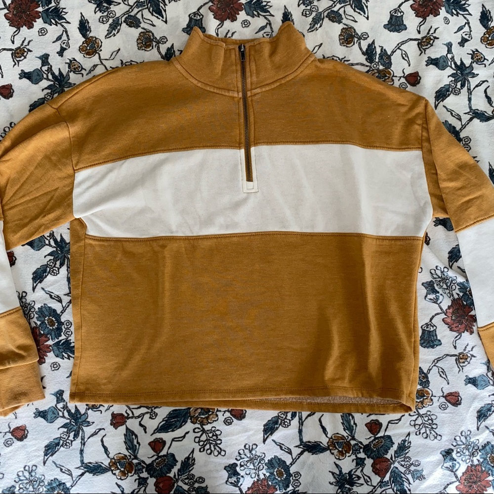 70’s style half zip
